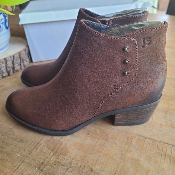 Josef Seibel Womens Daphne Brown Leather Ankle Bootie Boots EU 37‎ 6-6.5 Comfort - Picture 4 of 8